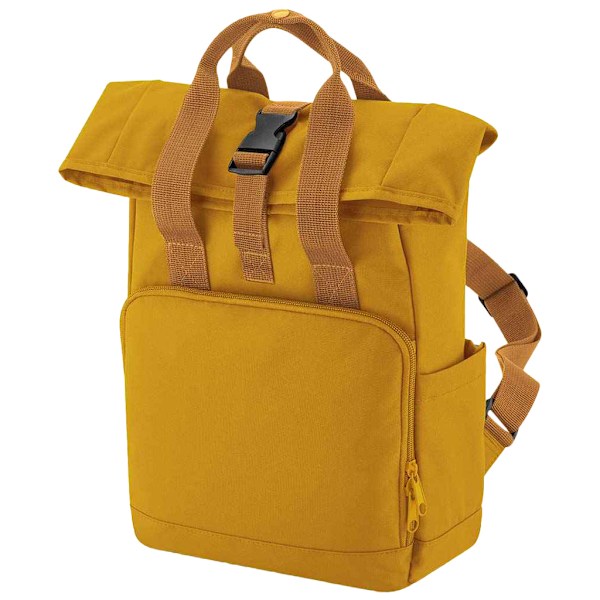 Bagbase Unisex Vuxen Mini Återvunnen Tvillinghandtag Ryggsäck En Storlek Mustard Yellow One Size