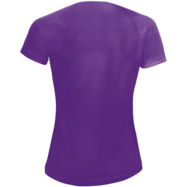 SOLS Dam/Kvinnors Sportig Kortärmad T-shirt XS Mörk Lila Dark Purple XS