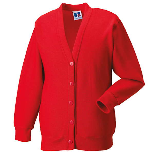 Jerzees Schoolgear Barn Cardigan i fleece 5-6 Röd Bright Red 5-6