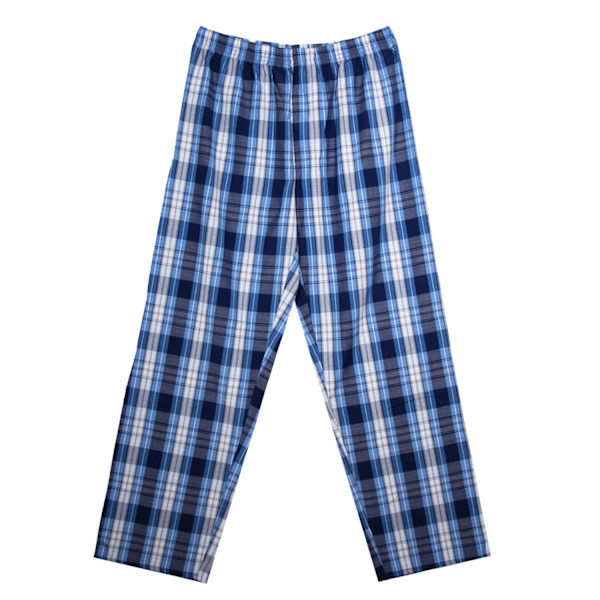 Keanu Rutig Vävd Lång Pyjamas Set M Blå Blue M