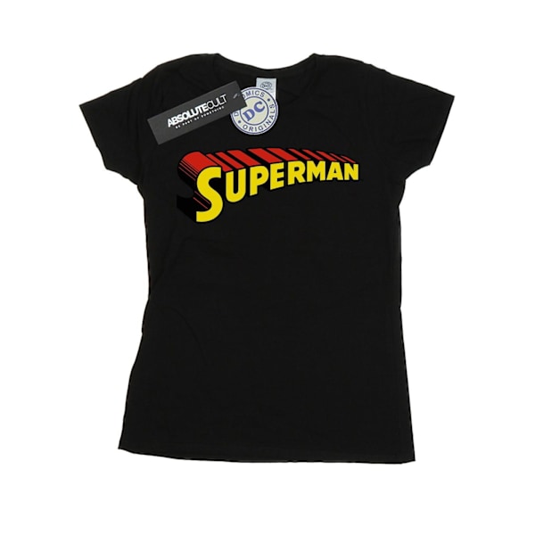 DC Comics Dam/Kvinnor Superman Telescopic Loco Bomull T-shirt Black L