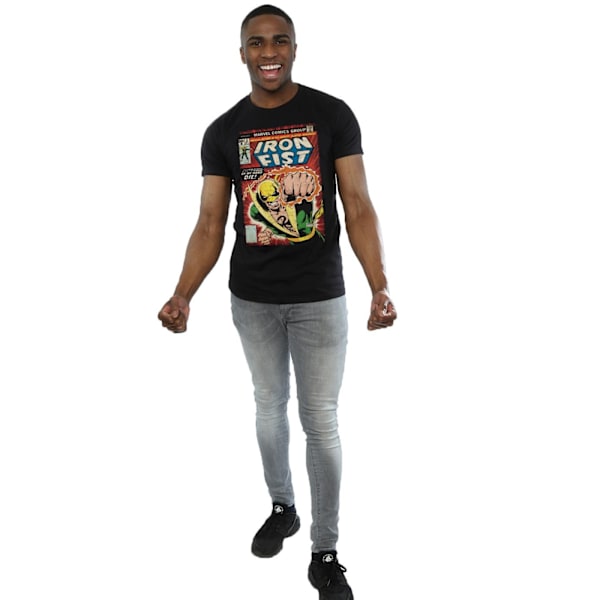 Marvel Iron Fist Cover T-shirt 3XL Svart Black 3XL