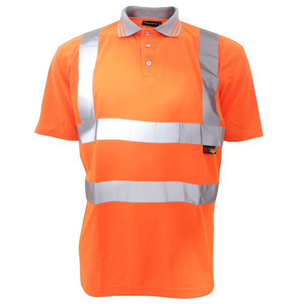 Warrior Daytona Hi-Vis Kortärmad Polotröja XXL Fluorescerande Fluorescent Orange XXL