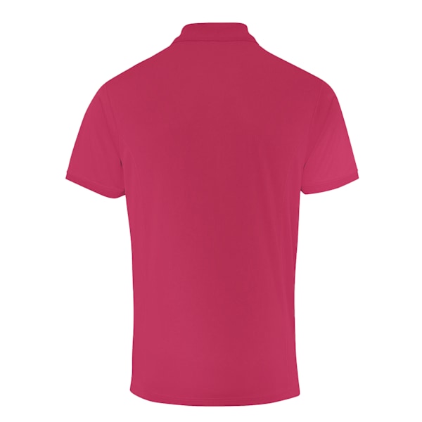 Premier Mens Coolchecker Pique Kortärmad Poloskjorta XL Hot Hot Pink XL