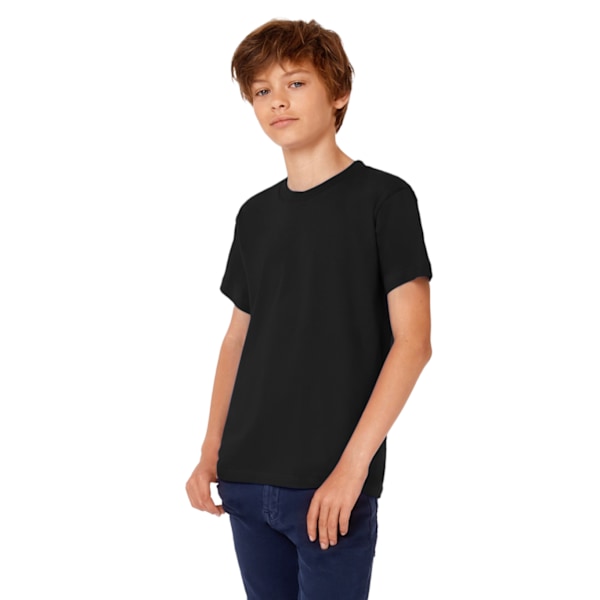 B&C Kids/Childrens Exact 190 Kortärmad T-shirt 7-8 Svart Black 7-8
