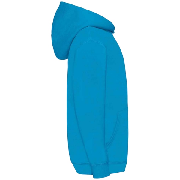 Fruit Of The Loom Barn Klassisk 80/20 Hoodie 9-11 Azure B Azure Blue 9-11