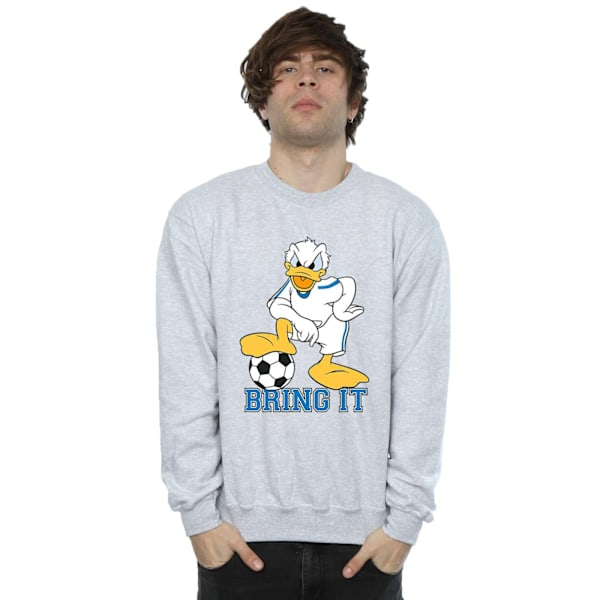 Disney Mens Donald Duck Bring It Sweatshirt L Sports Grey Sports Grey L