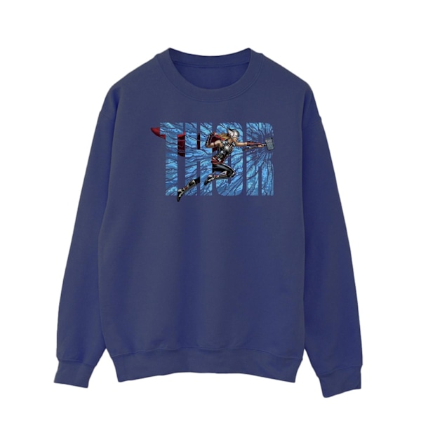 Marvel herr Thor Love And Thunder Smash Sweatshirt M marinblå Navy Blue M