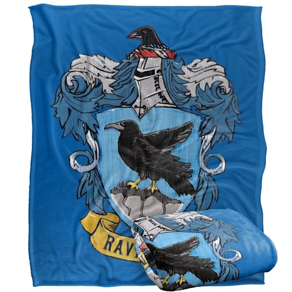 Harry Potter Ravenclaw Broderat Vapen Filt One Size Multicol Multicoloured One Size