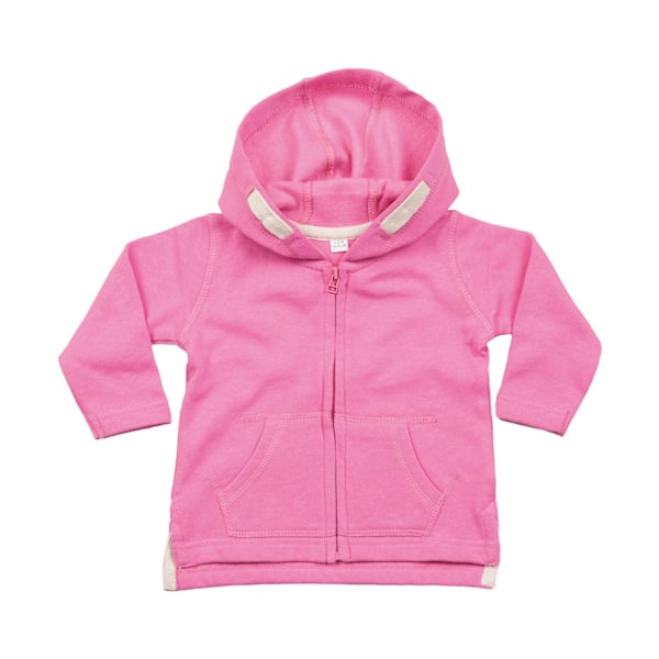 Babybugz Baby Full Zip Hoodie 18-24 Månader Bubblegum Rosa Bubblegum Pink 18-24 Months