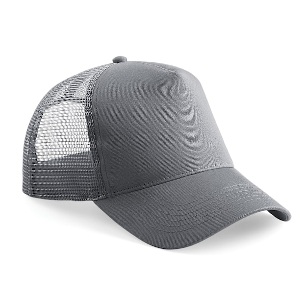 Beechfield Herr Halv Mesh Trucker Cap / Huvudbonad En Storlek Graf Graphite Grey/Graphite Grey One Size