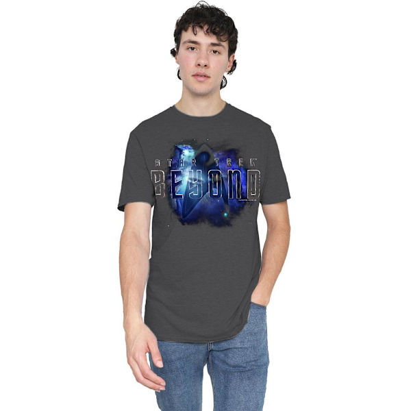 Star Trek Beyond Unisex Vuxen Galaxy T-Shirt M Gråmelerad Charcoal M