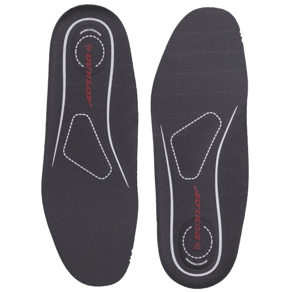 Dunlop Unisex Adults Supportive Odor Control Insoles 11 UK Bla Black 11 UK