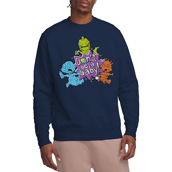 Rugrats Unisex Vuxen Bebisar Fly För Livet Sweatshirt M Marinblå Navy M