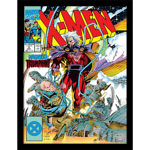 X-Men Triumphant Magneto inramad affisch 40cm x 30cm Multicoloure Multicoloured 40cm x 30cm