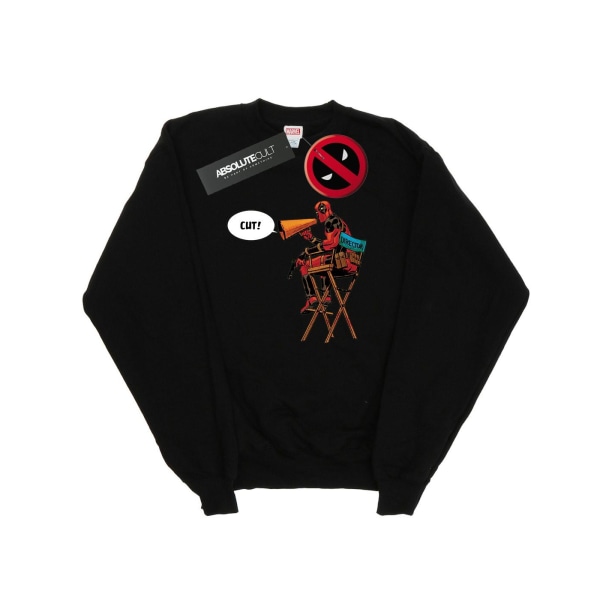 Marvel Womens/Ladies Deadpool Director´s Chair Sweatshirt L Bla Black L
