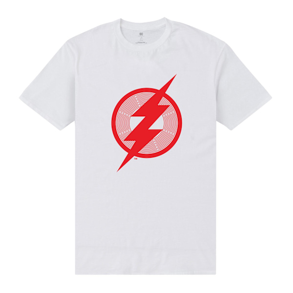 The Flash Unisex Vuxen Logo T-Shirt XL Vit/Röd White/Red XL