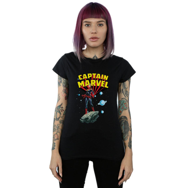 Captain Marvel Dam/Dam Pose Bomulls T-shirt XXL Svart Black XXL