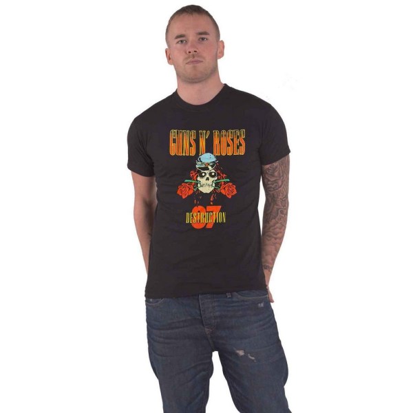 Guns N Roses Unisex Adult Tour ´87 Bomull T-shirt XL Svart Black XL