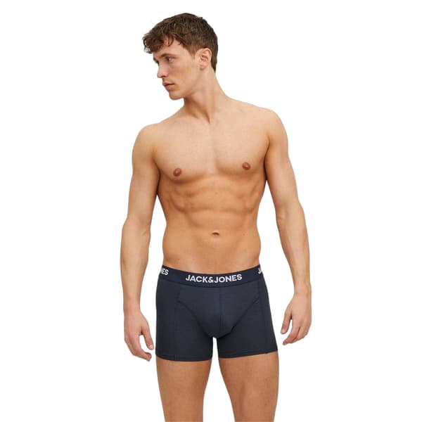 Jack And Jones Anthony Boxershorts för män (3-pack) M Svart/Marinblå Black/Navy/Grey M