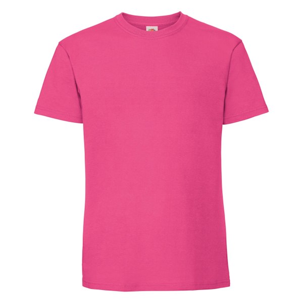 Fruit Of The Loom Mens Iconic 195 Ringspun Premium T-shirt 2XL U Fuchsia 2XL UK