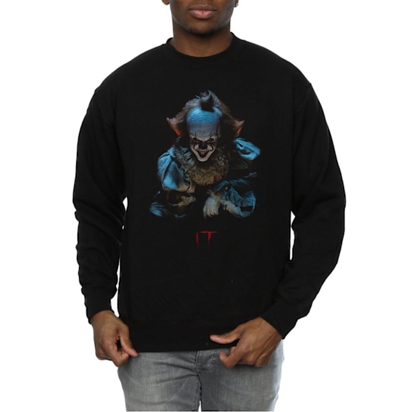 It Herr Pennywise Grin Sweatshirt XL Svart Black XL