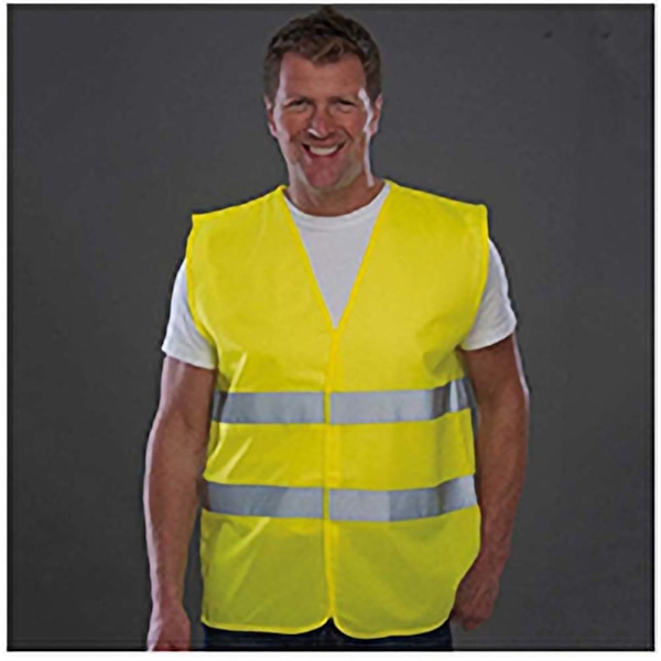 Yoko Hi Vis 2-bands väst/väst 2XL gul Yellow 2XL