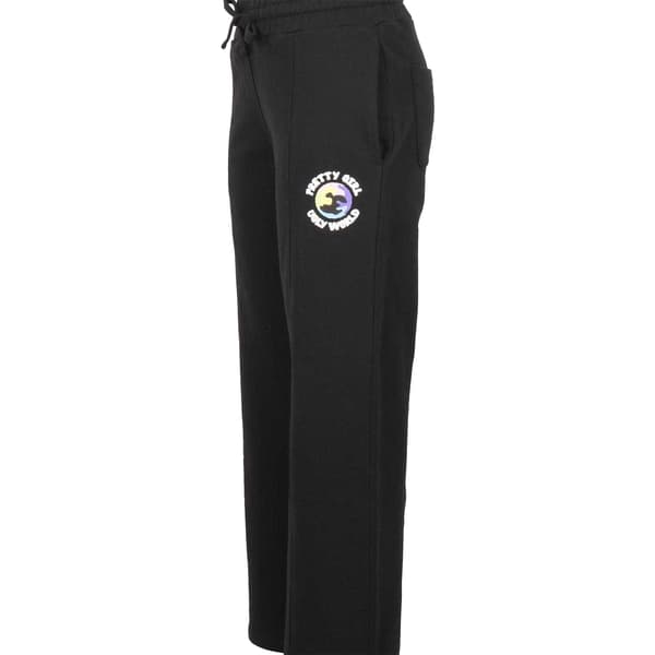 Pretty Boy Ugly World Dam/Dam Bomullslogotyp Standard Joggingbyxor Black 8 UK