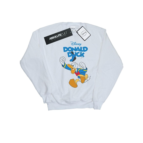 Disney Boys Donald Duck Furious Donald Sweatshirt 5-6 år Vit White 5-6 Years