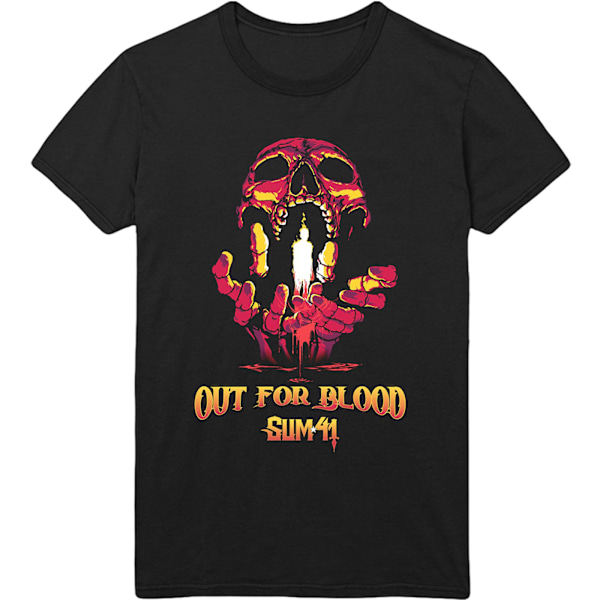 Sum 41 Unisex Vuxen Out For Blood Baktryck Bomull T-shirt M B Black M