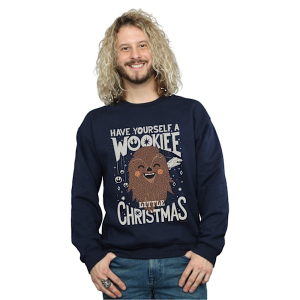 Star Wars Wookiee Little Christmas Sweatshirt XL Marinblå Navy Blue XL