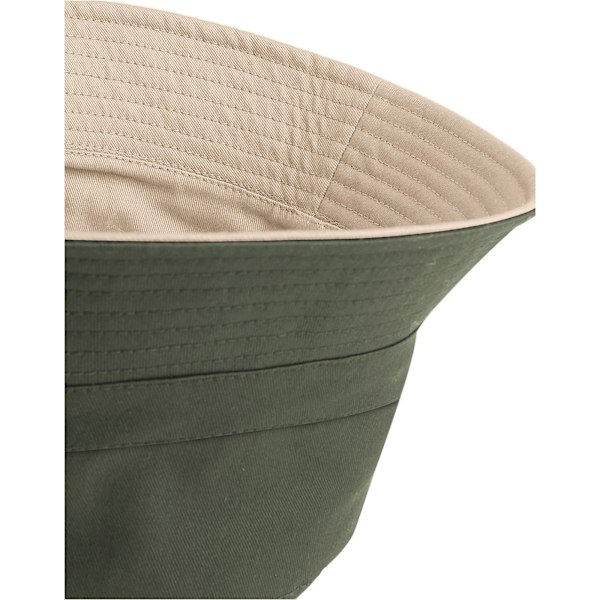 Beechfield Unisex Vändbar Bucket Hat S-M Oliv/Sten Olive/Stone S-M