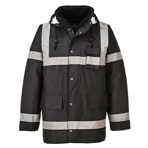 Portwest Iona Lättvikts Trafikjacka XS Svart Black XS