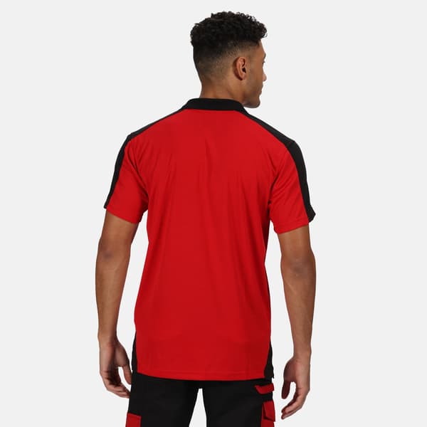 Regatta Professional Herr Kontrast Coolweave Pikétröja S Class Classic Red/Black S