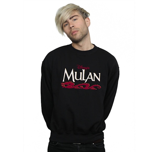 Disney Herr Mulan Script Sweatshirt XL Svart Black XL