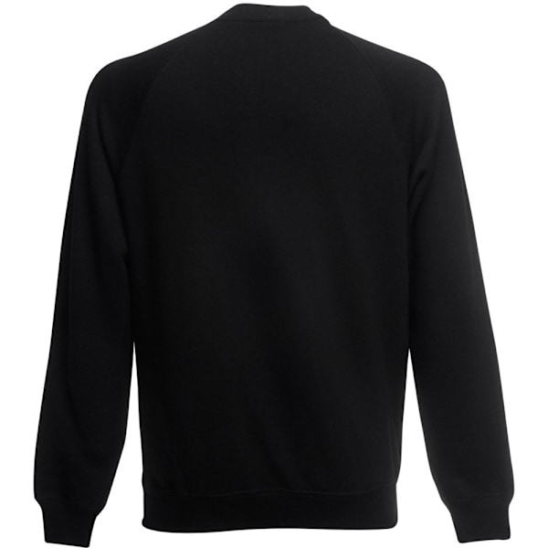 Fruit Of The Loom Barnkläder Unisex Raglanärm Sweatshirt (2-pack) Black 7-8