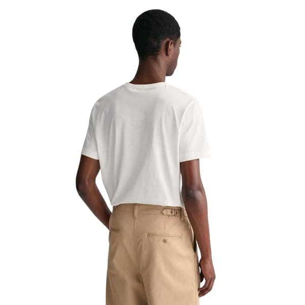 Gant Herr Fit Shield T-Shirt M Vit White M