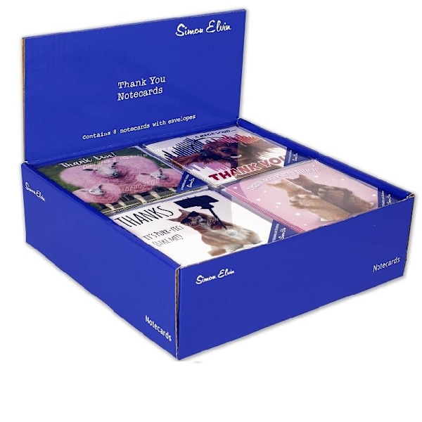 Simon Elvin Tackkort (24-pack) En Storlek Flerfärgad Multicoloured One Size