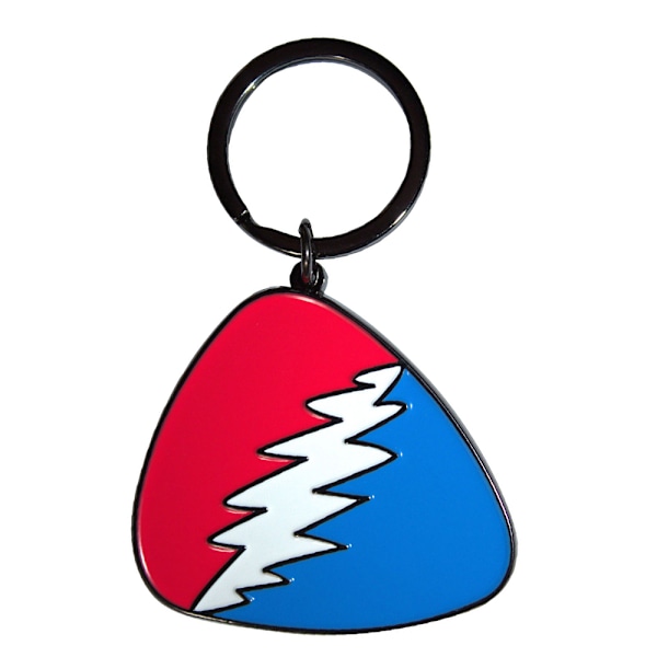 Grateful Dead Plektrum Nyckelring One Size Röd/Blå/Vit Red/Blue/White One Size