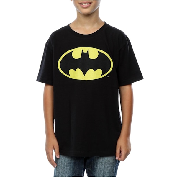 DC Comics Boys Batman Logo T-Shirt 5-6 år Svart Black 5-6 Years