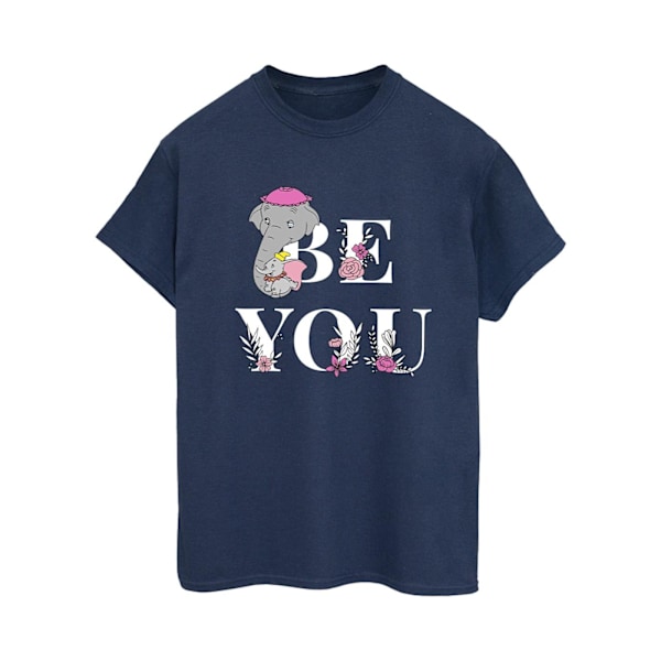 Disney Dam/Damer Dumbo Be You Bomull Boyfriend T-shirt L Na Navy Blue L