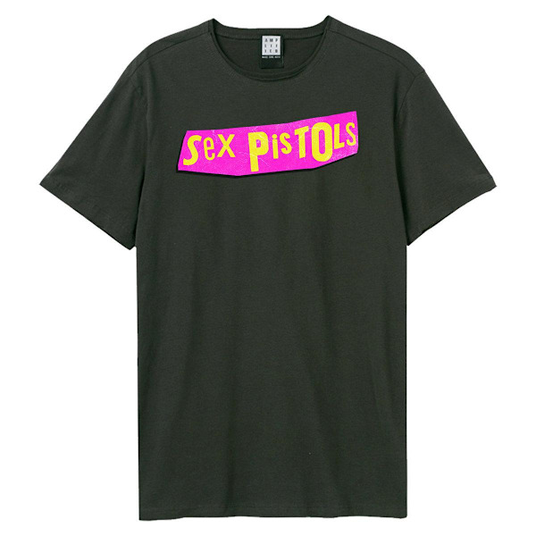 Amplified Unisex Adult Logo Driver Sex Pistols T-Shirt XXL Char Charcoal XXL