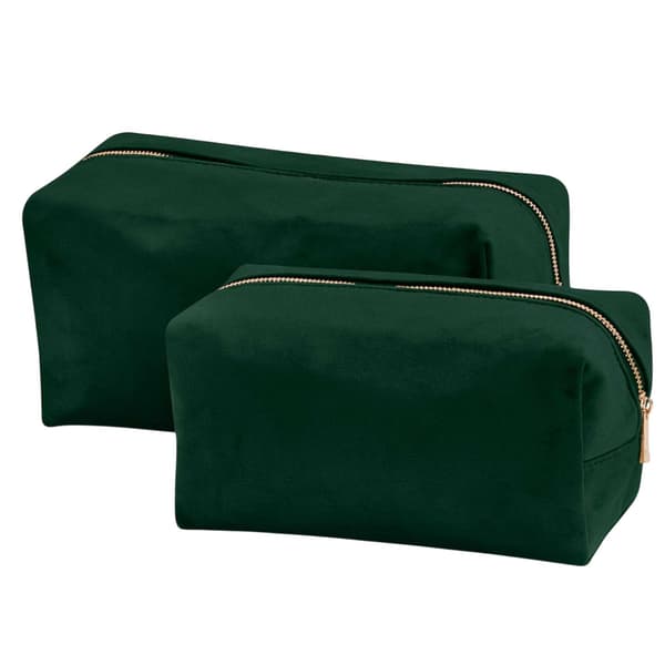 Bagbase Necessär i Sammet L Mörk Smaragd Dark Emerald L