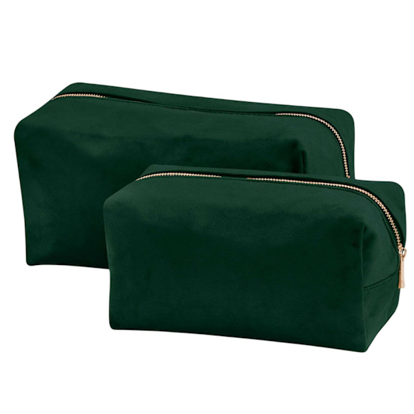 Bagbase Necessär i Sammet M Mörk Smaragd Dark Emerald M