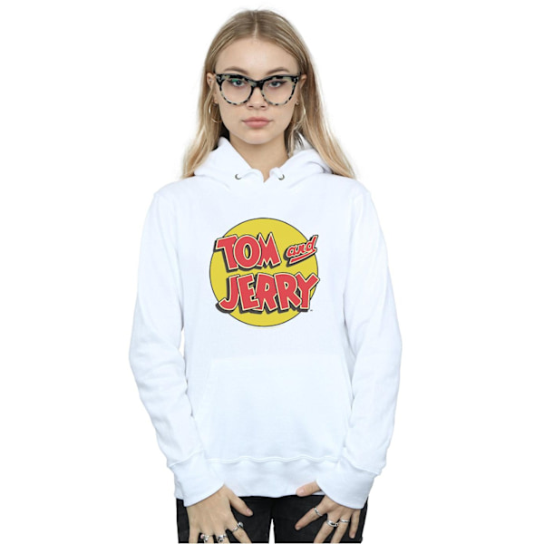 Tom And Jerry Dam/Damer Cirkellogotyp Hoodie L Vit White L