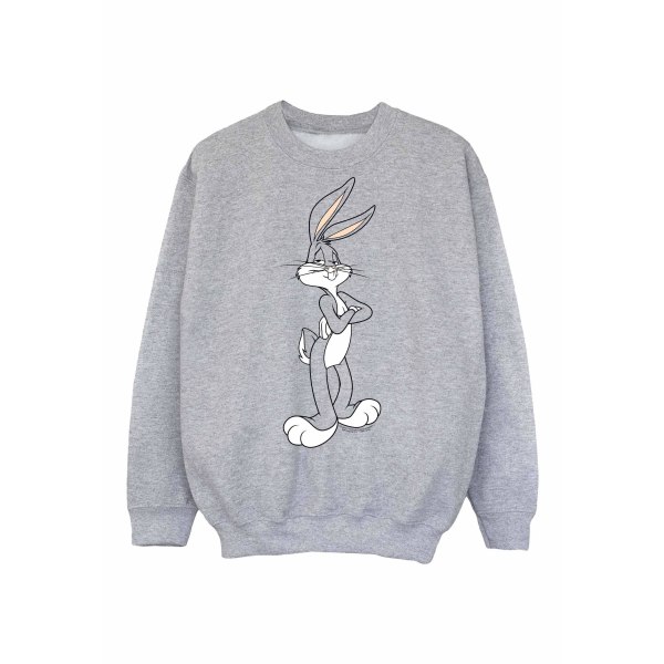 Looney Tunes Boys Bugs Bunny Crossed Arms Sweatshirt 9-11 år Sports Grey 9-11 Years
