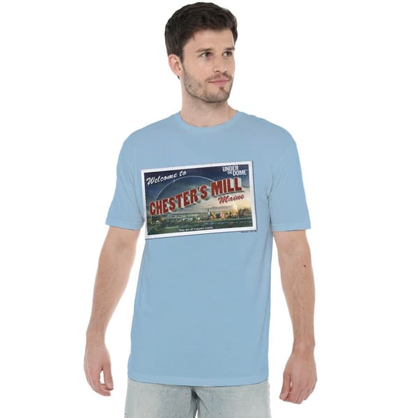 Under the Dome Herrvykort T-shirt M Ljusblå Light Blue M
