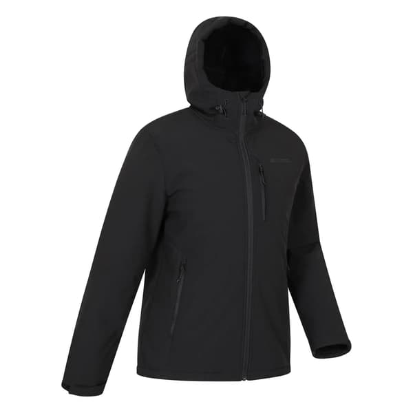 Mountain Warehouse Herr Charleston Fuskpälsfodrad Softshelljacka Black L