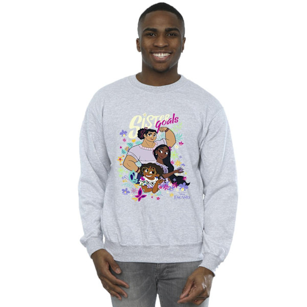 Disney Mens Encanto Sister Goals Sweatshirt M Sports Grey Sports Grey M