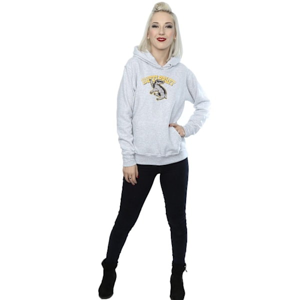 Harry Potter Dam/Kvinnor Hufflepuff Hoodie S Heather Grey Heather Grey S